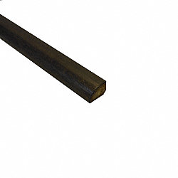 Prefinished Espresso Hevea Hardwood 1/2 in thick x .75 in wide x 78 in Length Shoe Molding